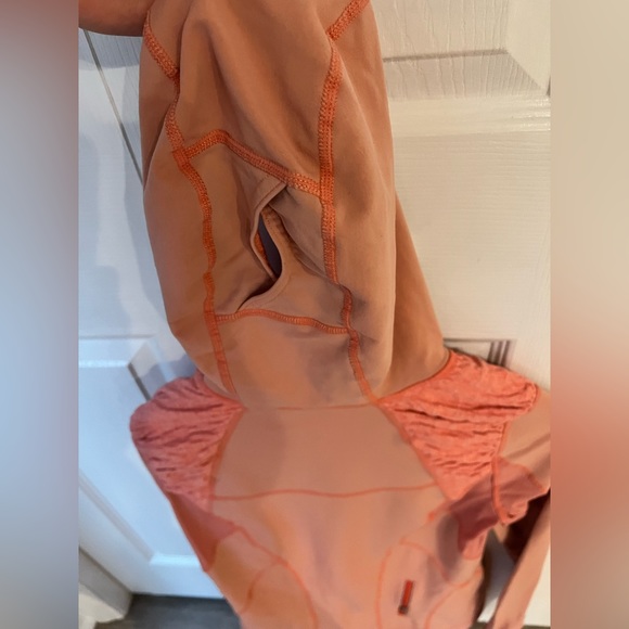 lululemon alpine pullover half zip in persimmon size 6/8 - Picture 8 of 13